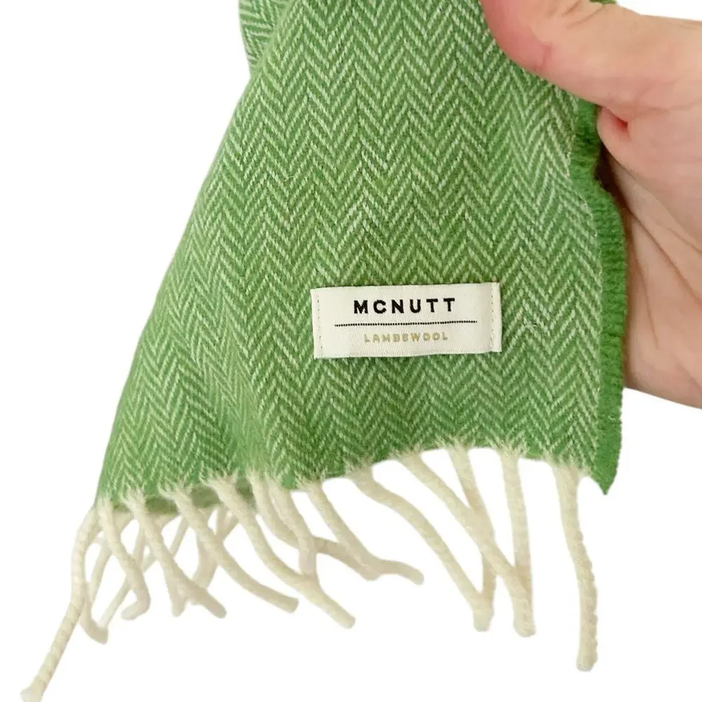 McNutt Green Lambswool Scarf